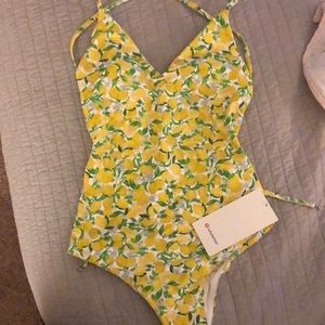 Lululemon Lemon Print swimsuit